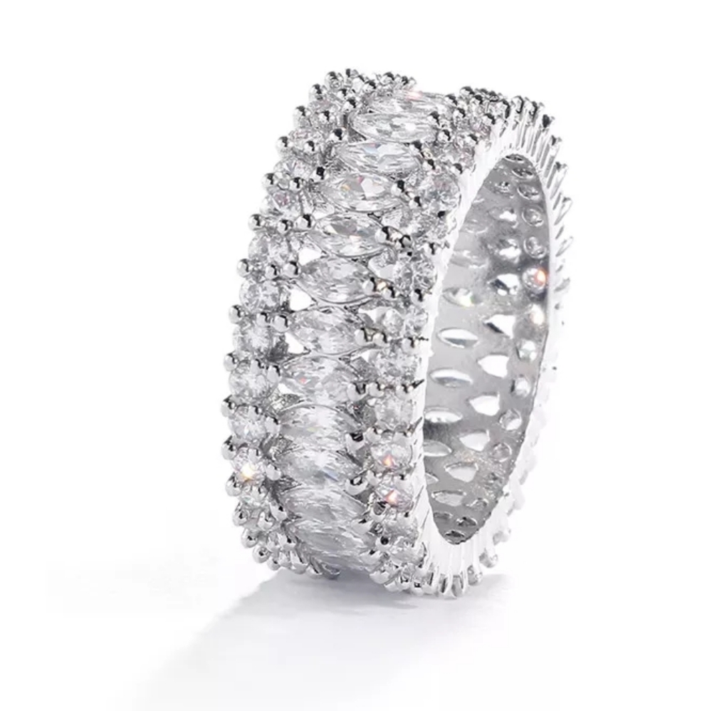 New OUR LOVE Round Oval Diamonds Ring